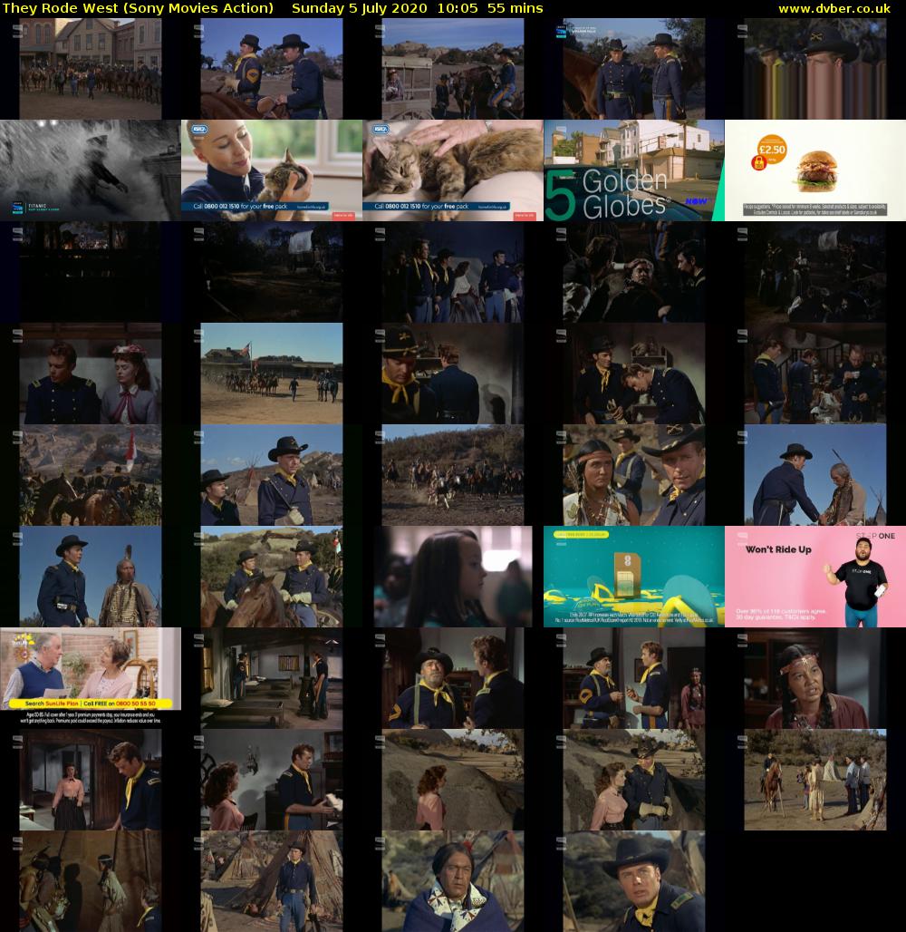 They Rode West (Sony Movies Action) Sunday 5 July 2020 10:05 - 11:00