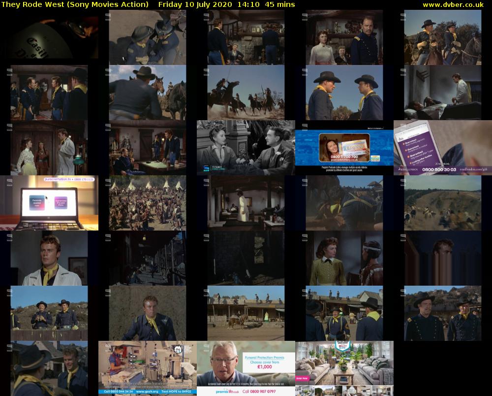 They Rode West (Sony Movies Action) Friday 10 July 2020 14:10 - 14:55
