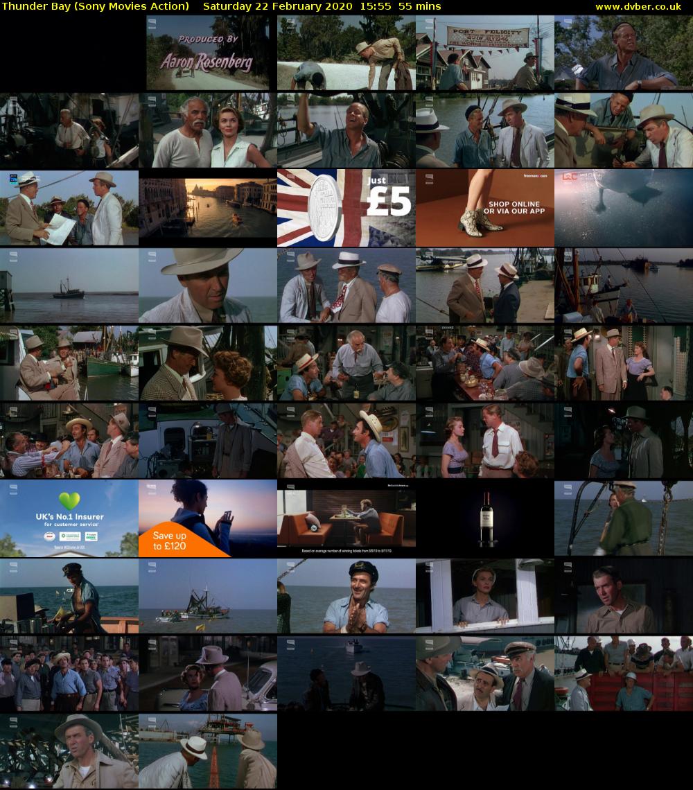 Thunder Bay (Sony Movies Action) Saturday 22 February 2020 15:55 - 16:50