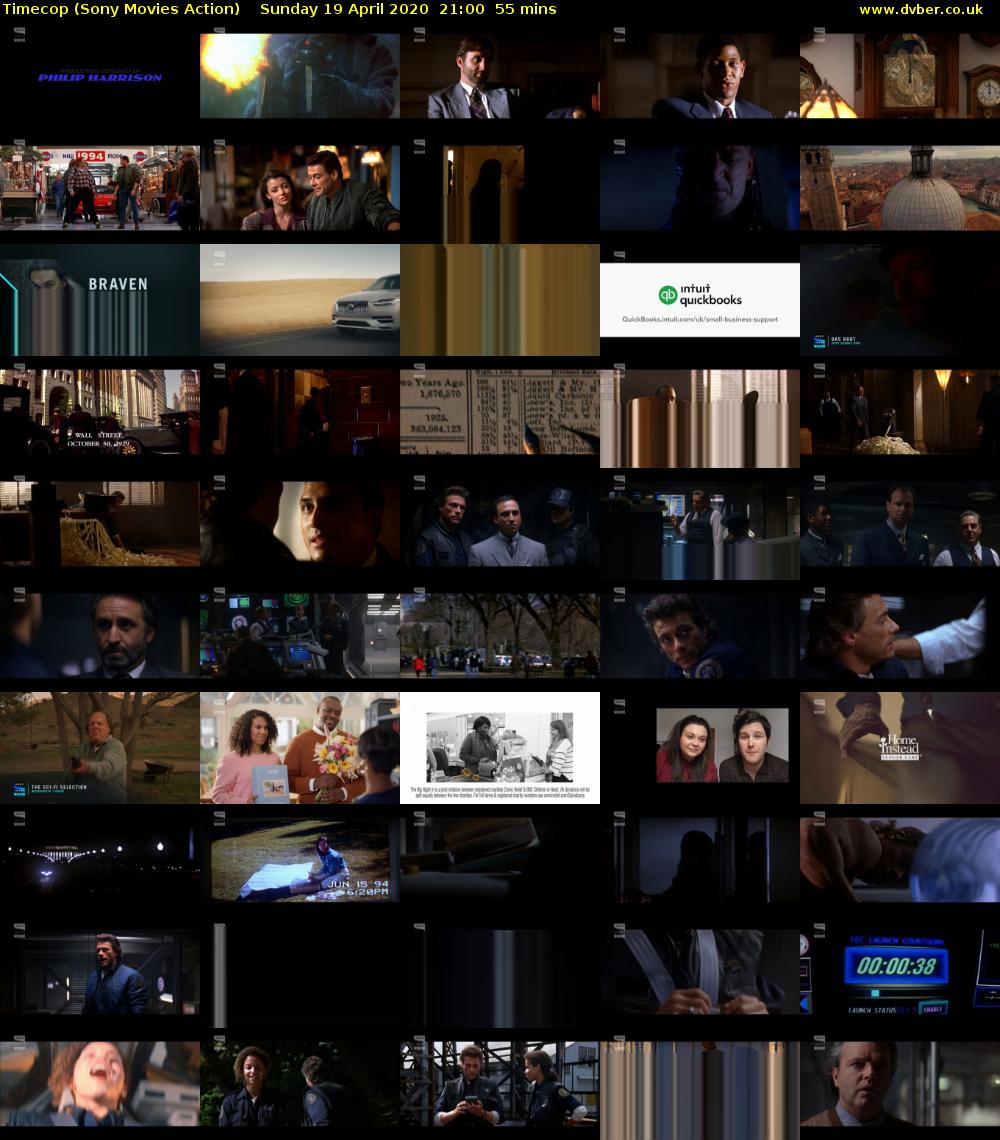 Timecop (Sony Movies Action) Sunday 19 April 2020 21:00 - 21:55