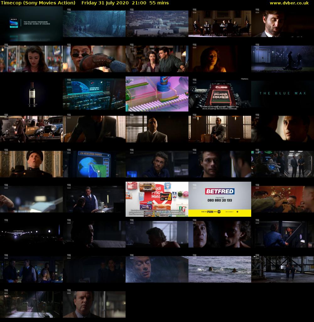 Timecop (Sony Movies Action) Friday 31 July 2020 21:00 - 21:55
