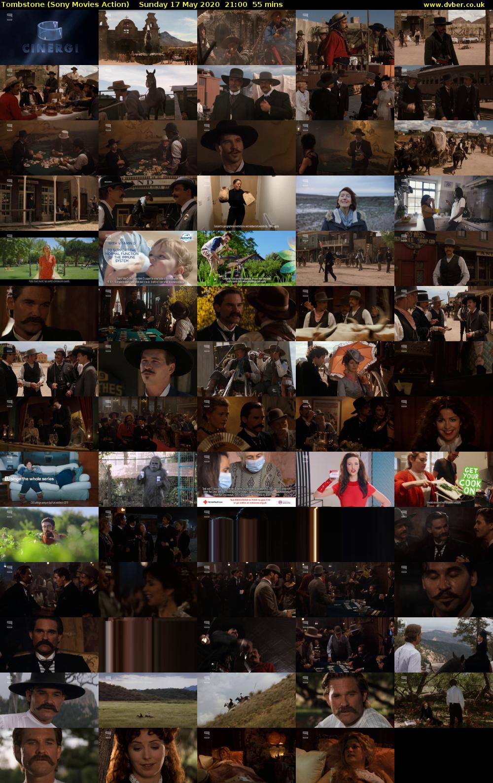 Tombstone (Sony Movies Action) Sunday 17 May 2020 21:00 - 21:55
