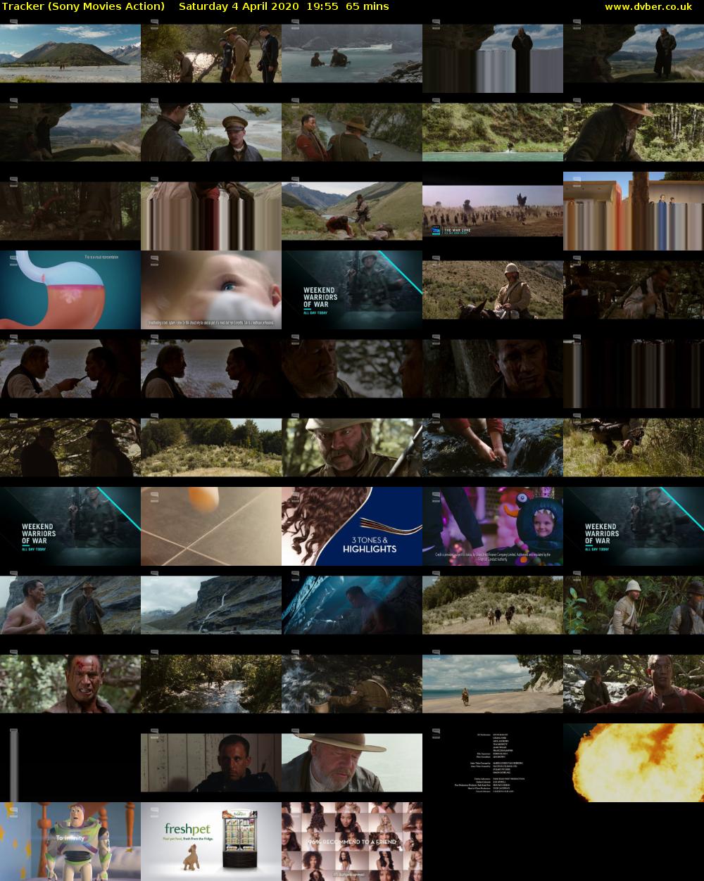 Tracker (Sony Movies Action) Saturday 4 April 2020 19:55 - 21:00