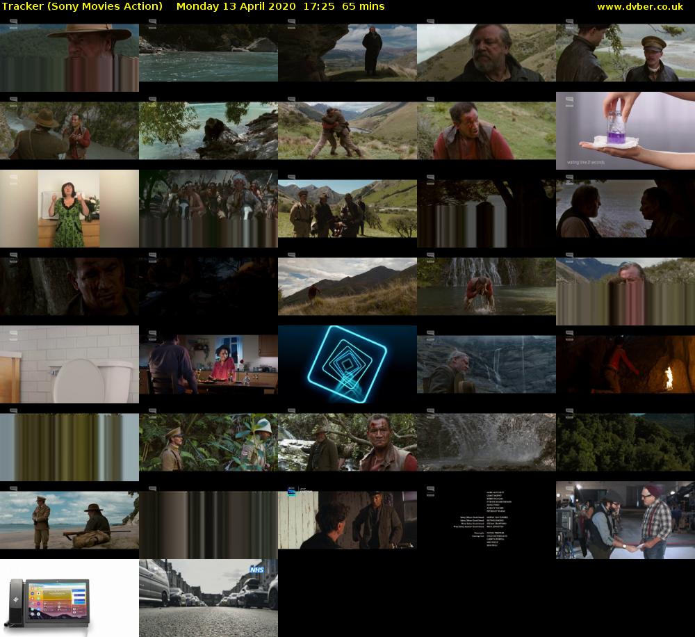 Tracker (Sony Movies Action) Monday 13 April 2020 17:25 - 18:30