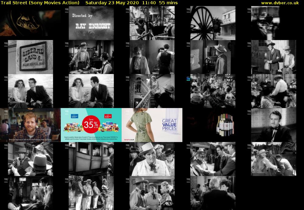 Trail Street (Sony Movies Action) Saturday 23 May 2020 11:40 - 12:35