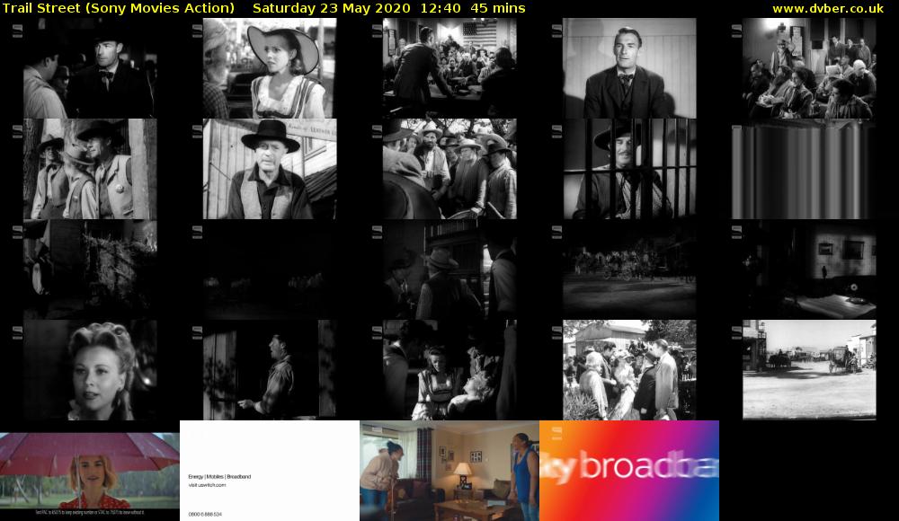 Trail Street (Sony Movies Action) Saturday 23 May 2020 12:40 - 13:25