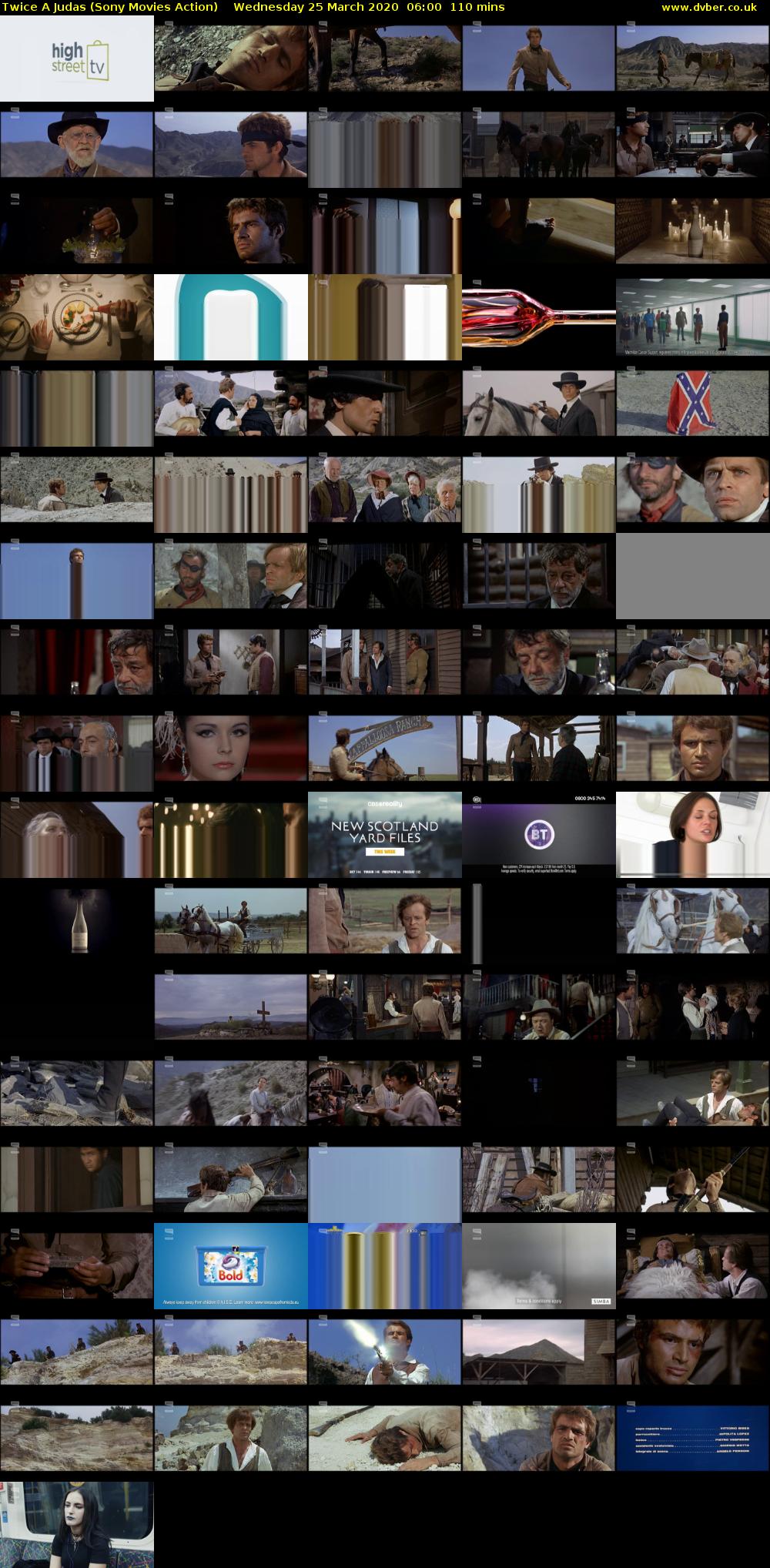 Twice A Judas (Sony Movies Action) Wednesday 25 March 2020 06:00 - 07:50