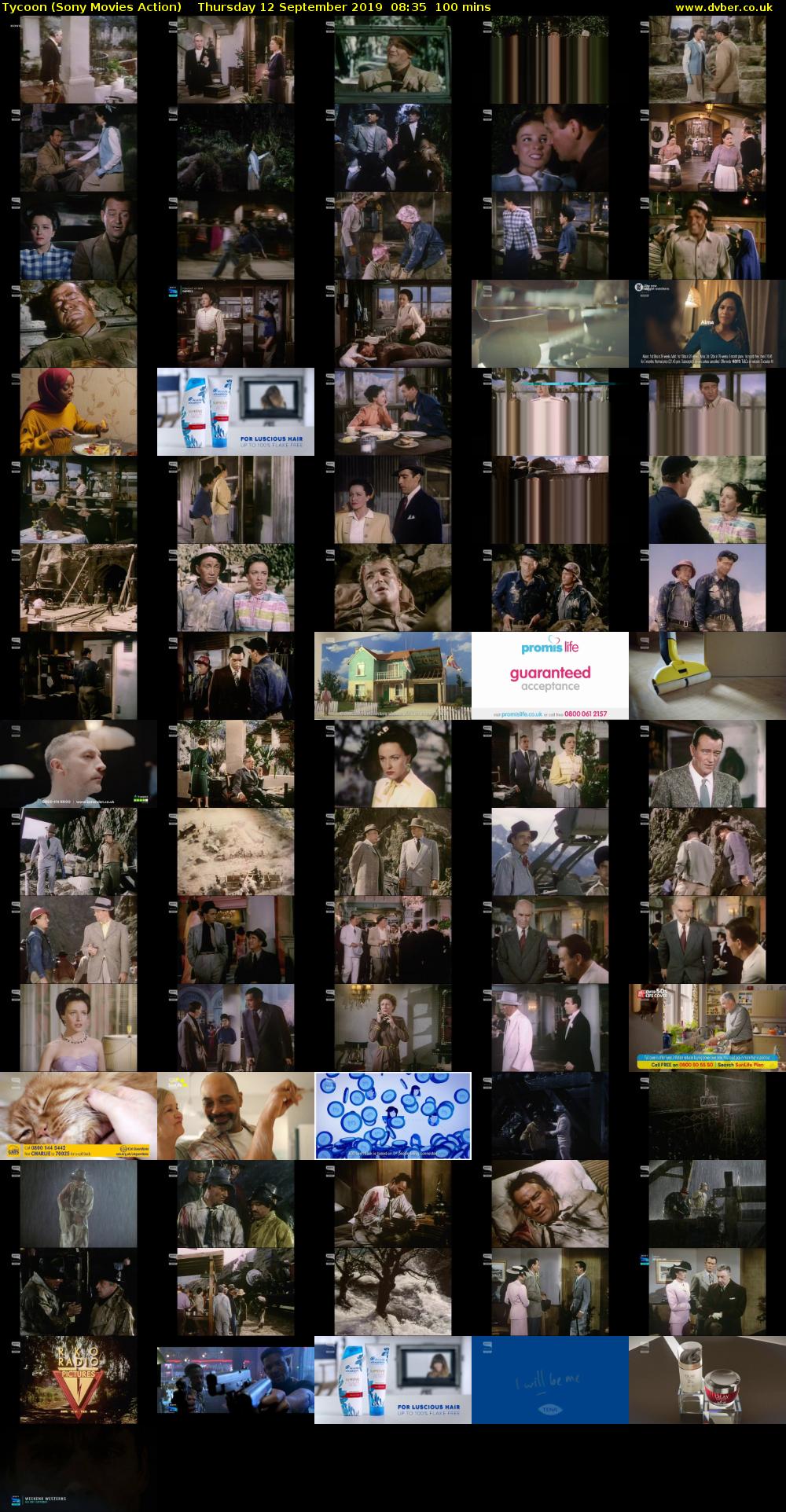 Tycoon (Sony Movies Action) Thursday 12 September 2019 08:35 - 10:15