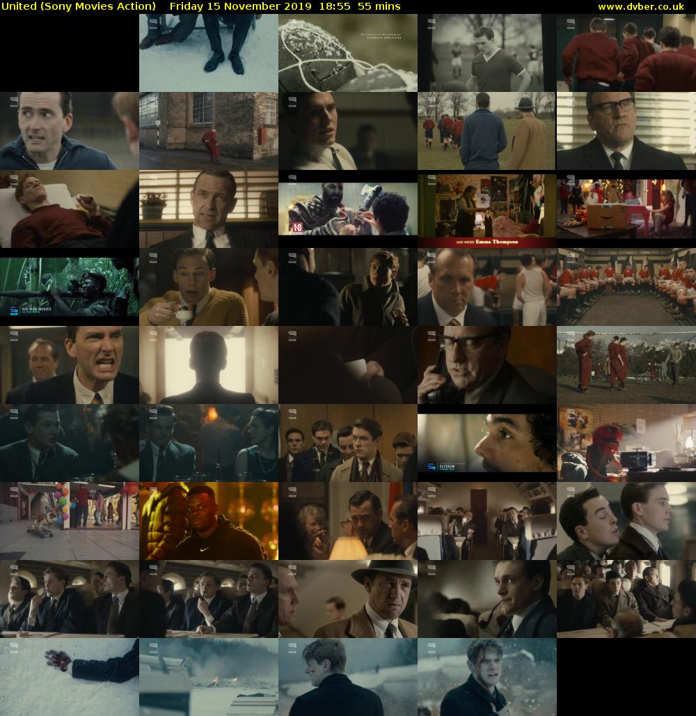 United (Sony Movies Action) Friday 15 November 2019 18:55 - 19:50