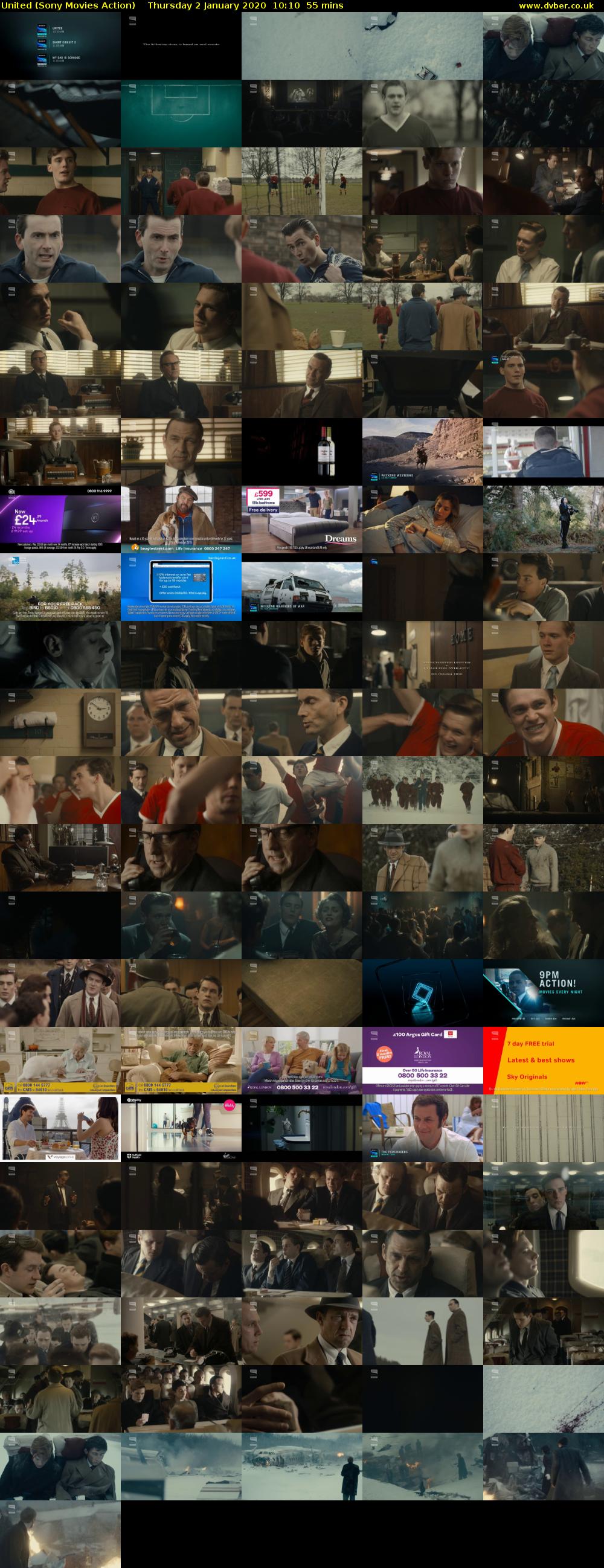 United (Sony Movies Action) Thursday 2 January 2020 10:10 - 11:05