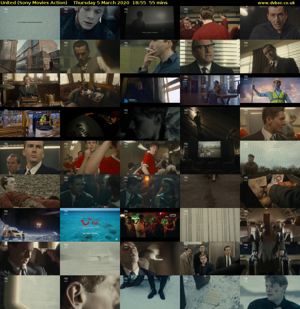 United (Sony Movies Action) Thursday 5 March 2020 18:55 - 19:50