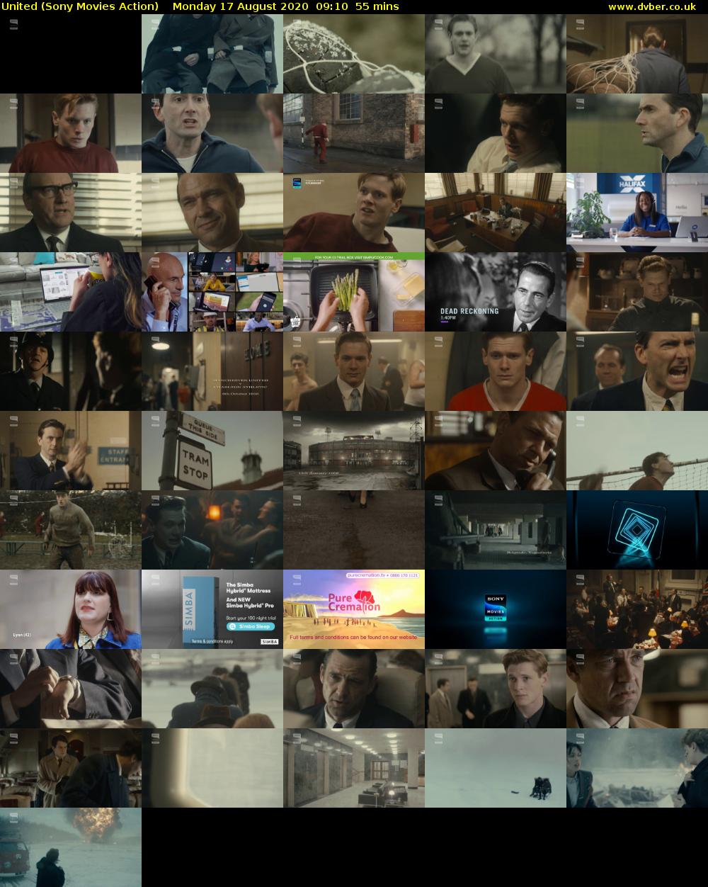 United (Sony Movies Action) Monday 17 August 2020 09:10 - 10:05