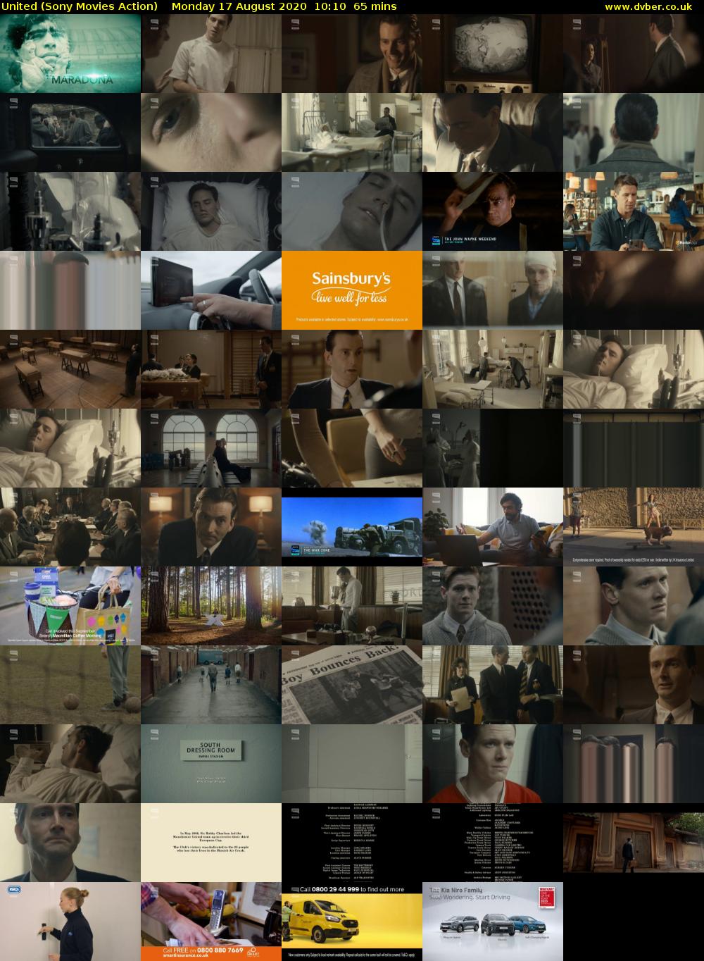 United (Sony Movies Action) Monday 17 August 2020 10:10 - 11:15
