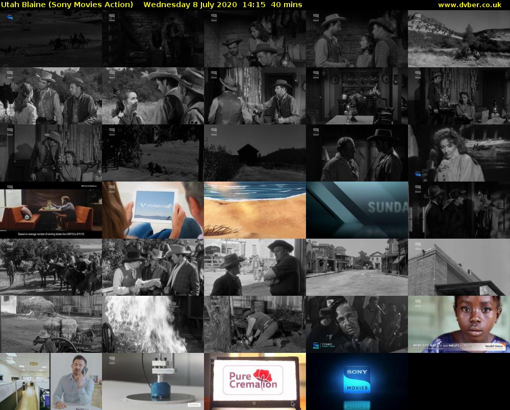 Utah Blaine (Sony Movies Action) Wednesday 8 July 2020 14:15 - 14:55