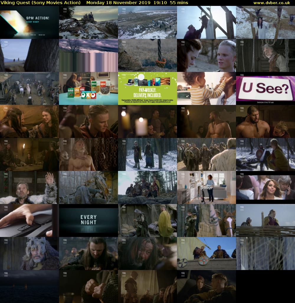 Viking Quest (Sony Movies Action) Monday 18 November 2019 19:10 - 20:05