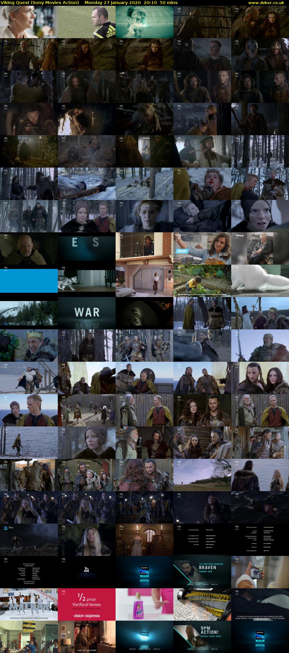Viking Quest (Sony Movies Action) Monday 27 January 2020 20:10 - 21:00