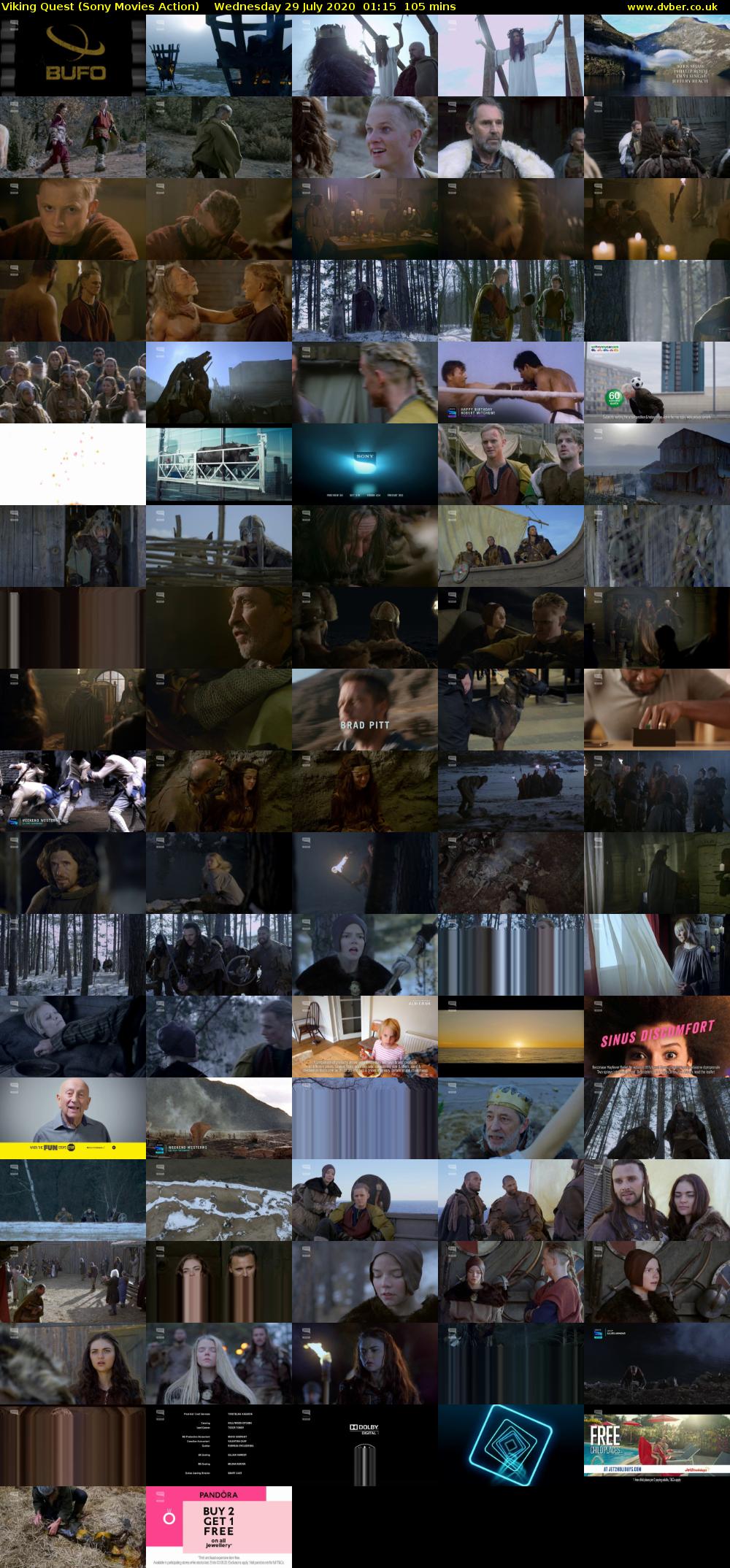 Viking Quest (Sony Movies Action) Wednesday 29 July 2020 01:15 - 03:00