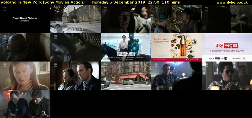 Volcano In New York (Sony Movies Action) Thursday 5 December 2019 22:50 - 00:40