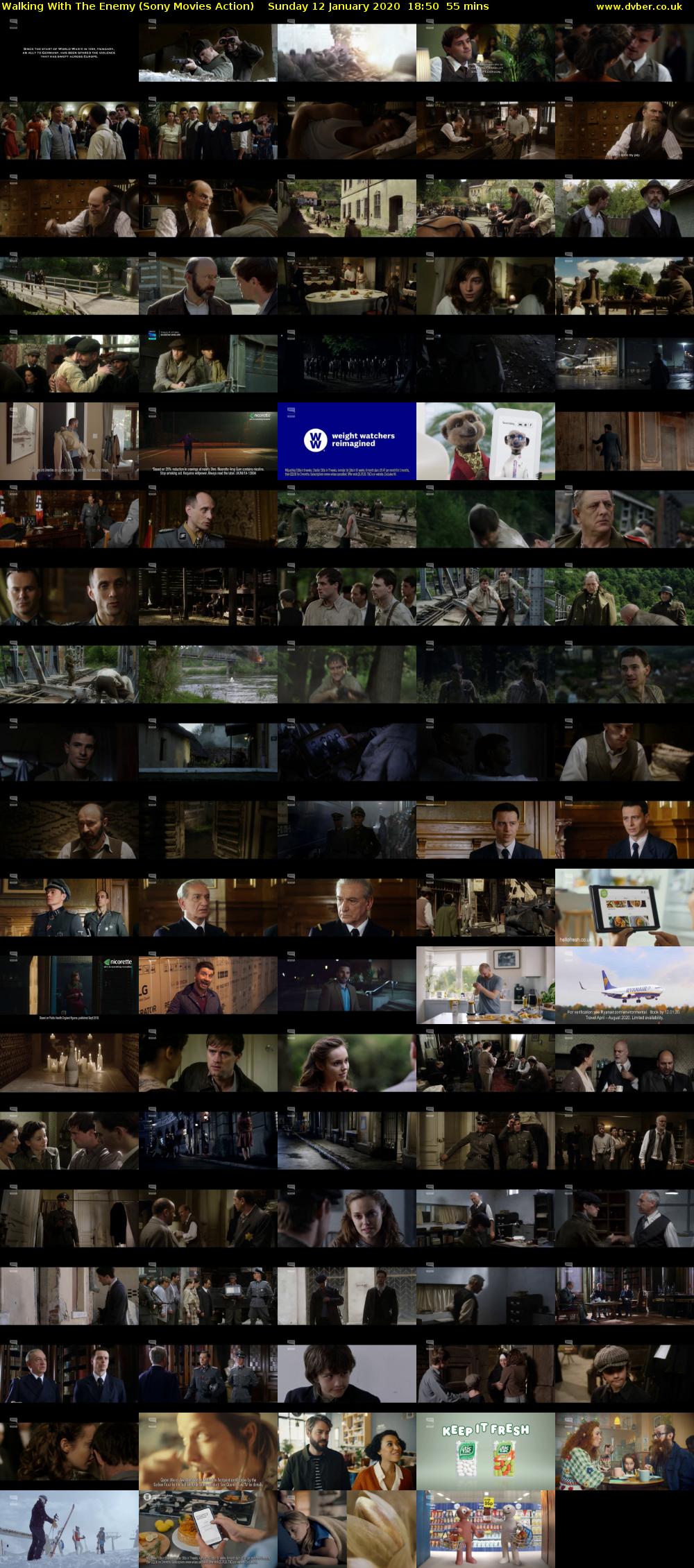 Walking With The Enemy (Sony Movies Action) Sunday 12 January 2020 18:50 - 19:45