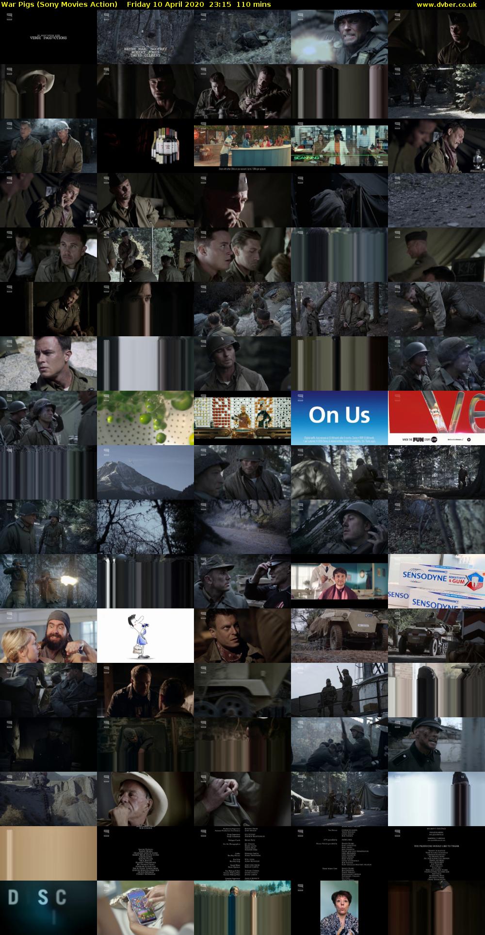War Pigs (Sony Movies Action) Friday 10 April 2020 23:15 - 01:05