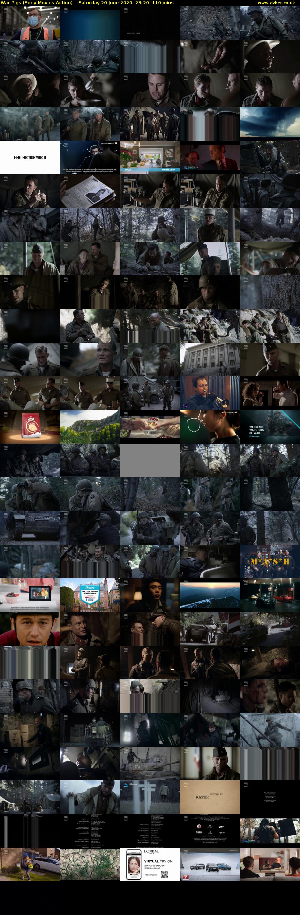 War Pigs (Sony Movies Action) Saturday 20 June 2020 23:20 - 01:10
