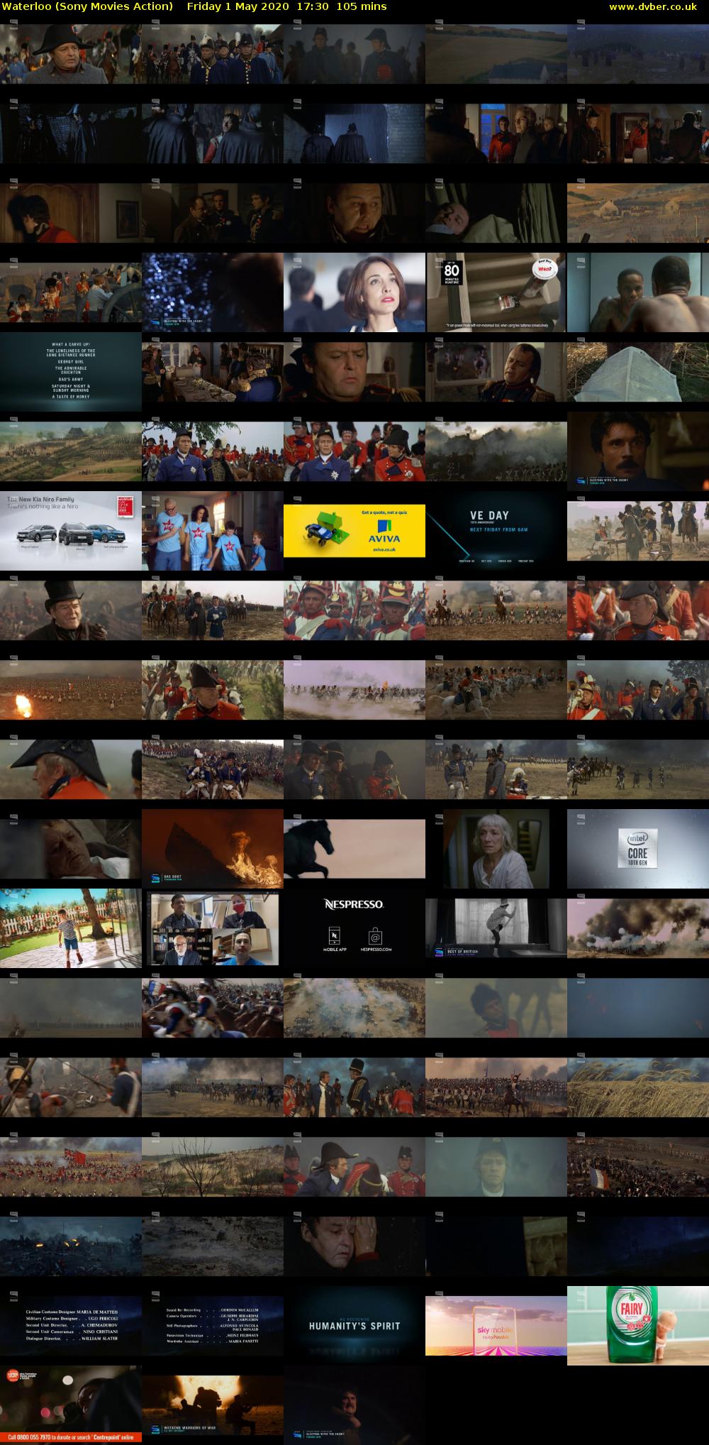 Waterloo (Sony Movies Action) Friday 1 May 2020 17:30 - 19:15
