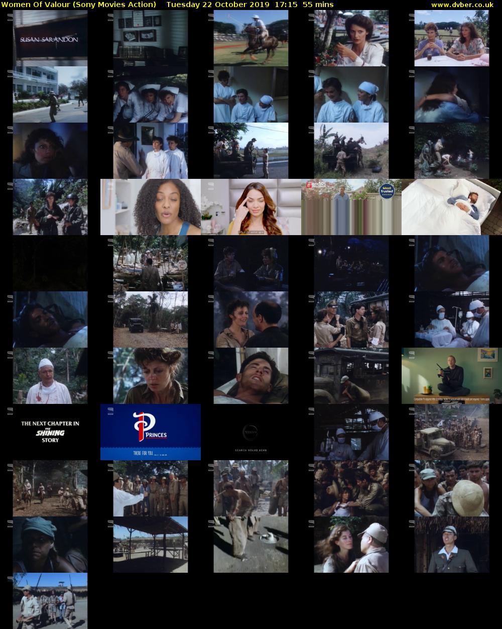 Women Of Valour (Sony Movies Action) Tuesday 22 October 2019 17:15 - 18:10