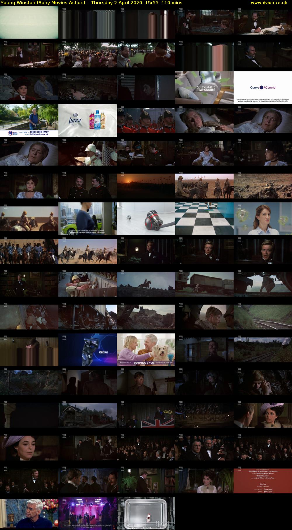 Young Winston (Sony Movies Action) Thursday 2 April 2020 15:55 - 17:45