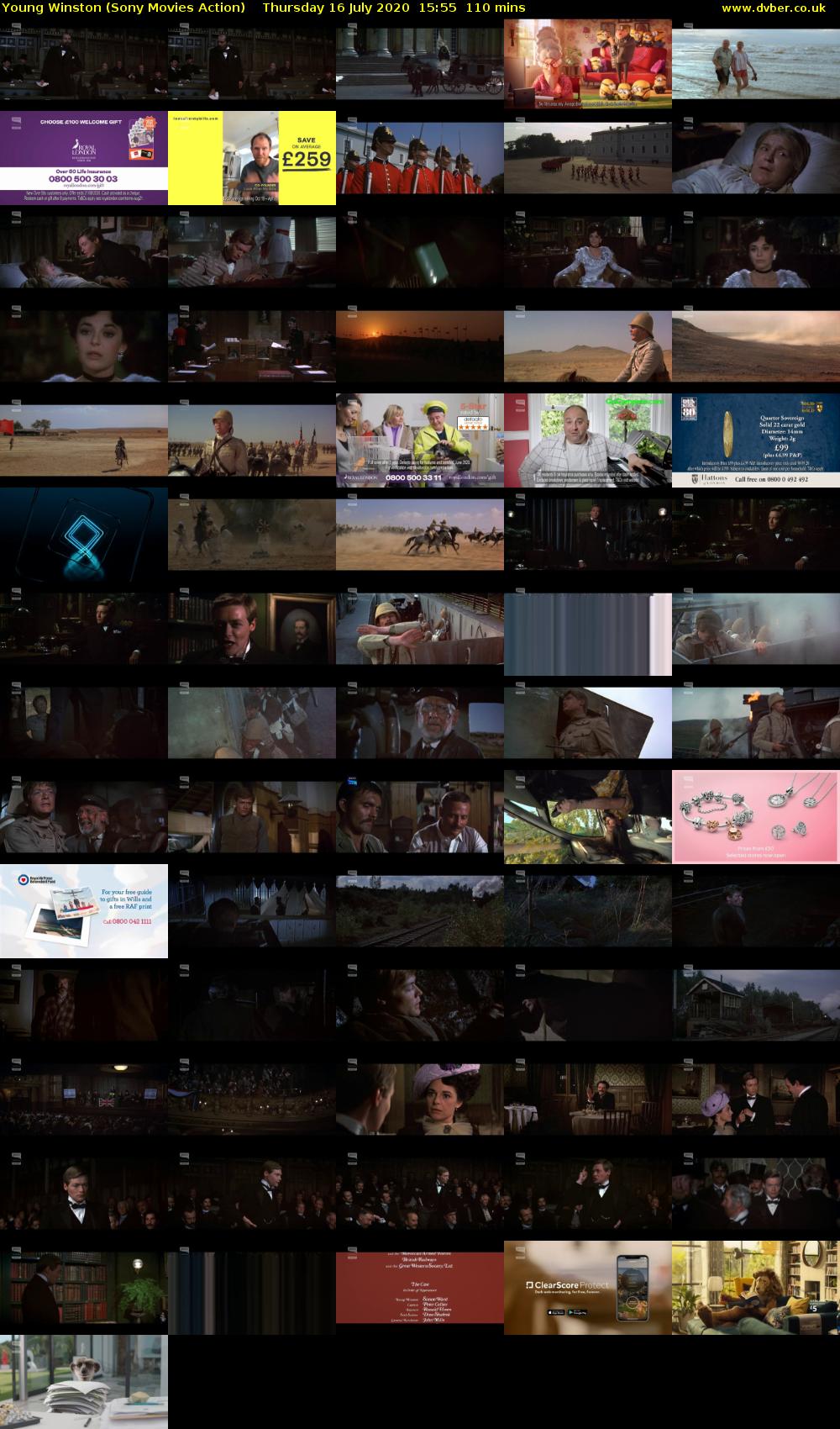 Young Winston (Sony Movies Action) Thursday 16 July 2020 15:55 - 17:45