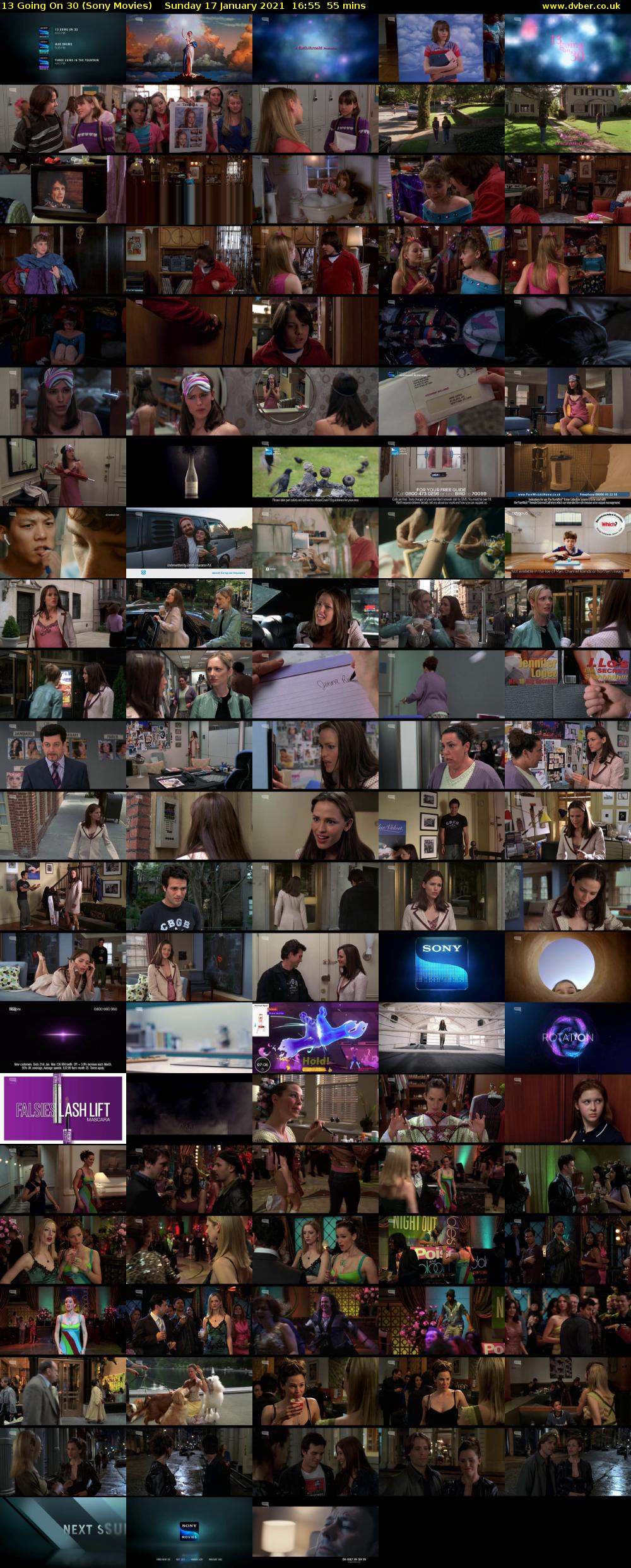 13 Going On 30 (Sony Movies) Sunday 17 January 2021 16:55 - 17:50