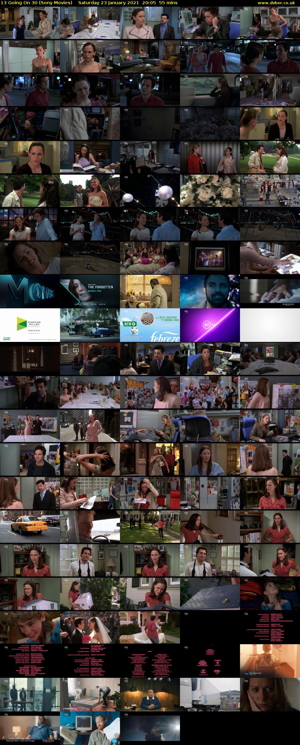13 Going On 30 (Sony Movies) Saturday 23 January 2021 20:05 - 21:00