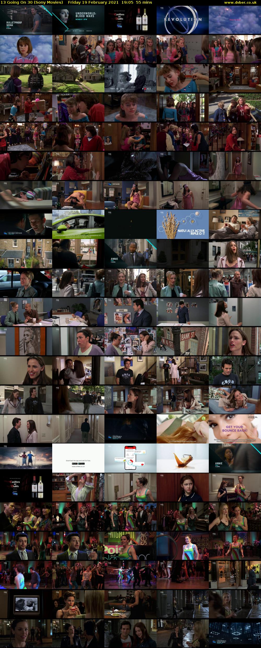 13 Going On 30 (Sony Movies) Friday 19 February 2021 19:05 - 20:00
