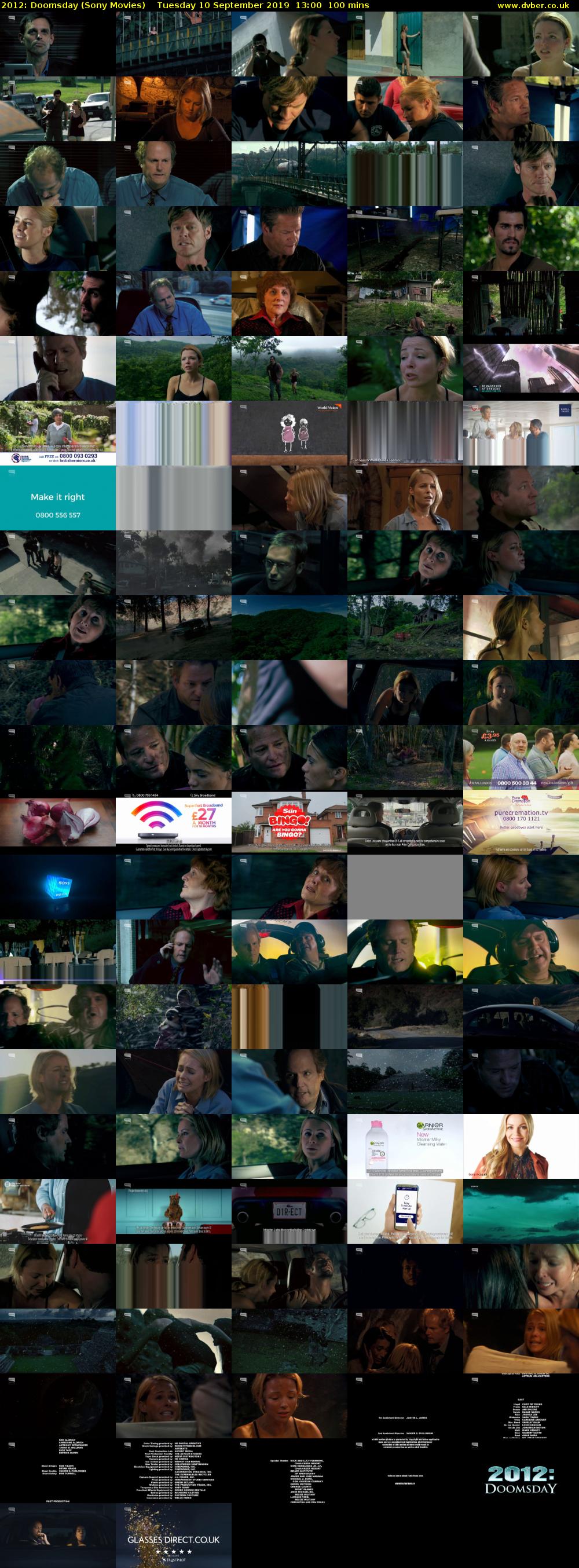 2012: Doomsday (Sony Movies) Tuesday 10 September 2019 13:00 - 14:40
