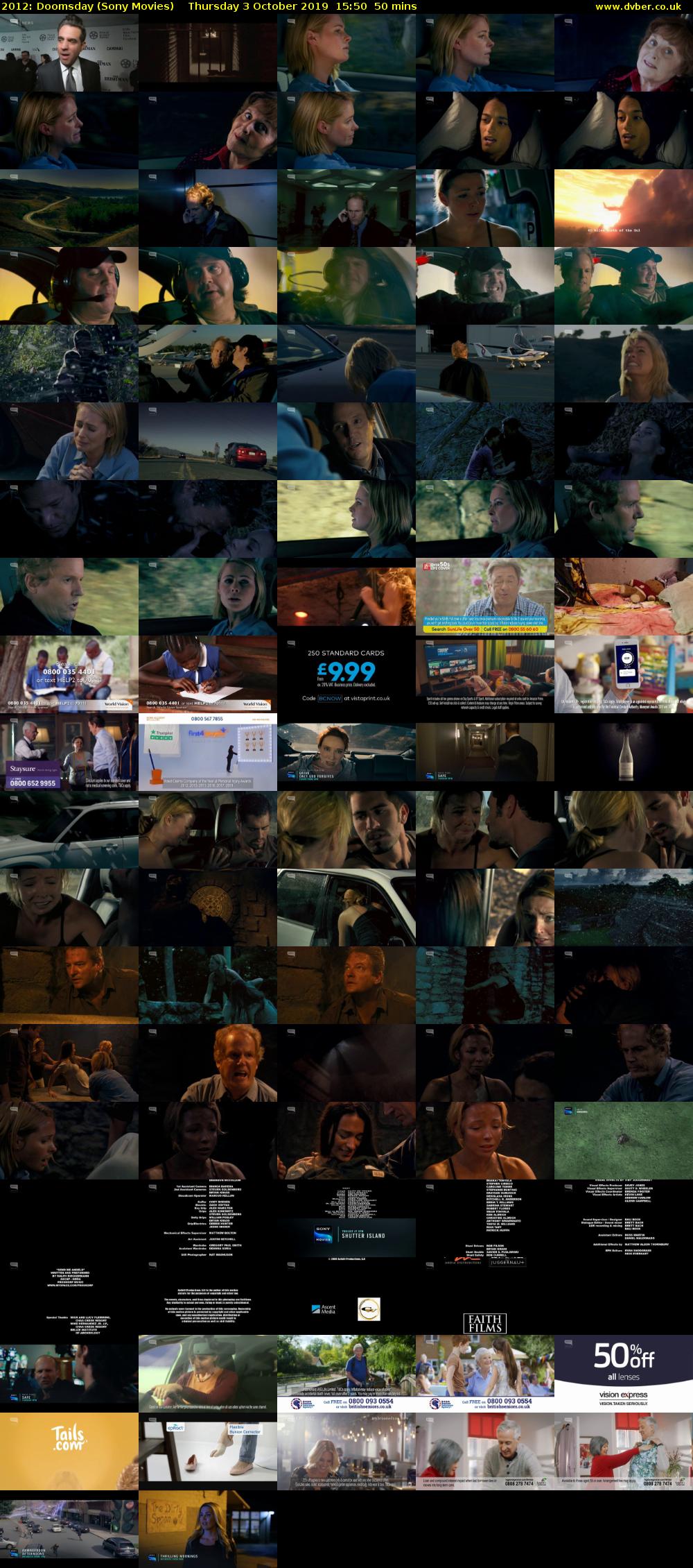 2012: Doomsday (Sony Movies) Thursday 3 October 2019 15:50 - 16:40