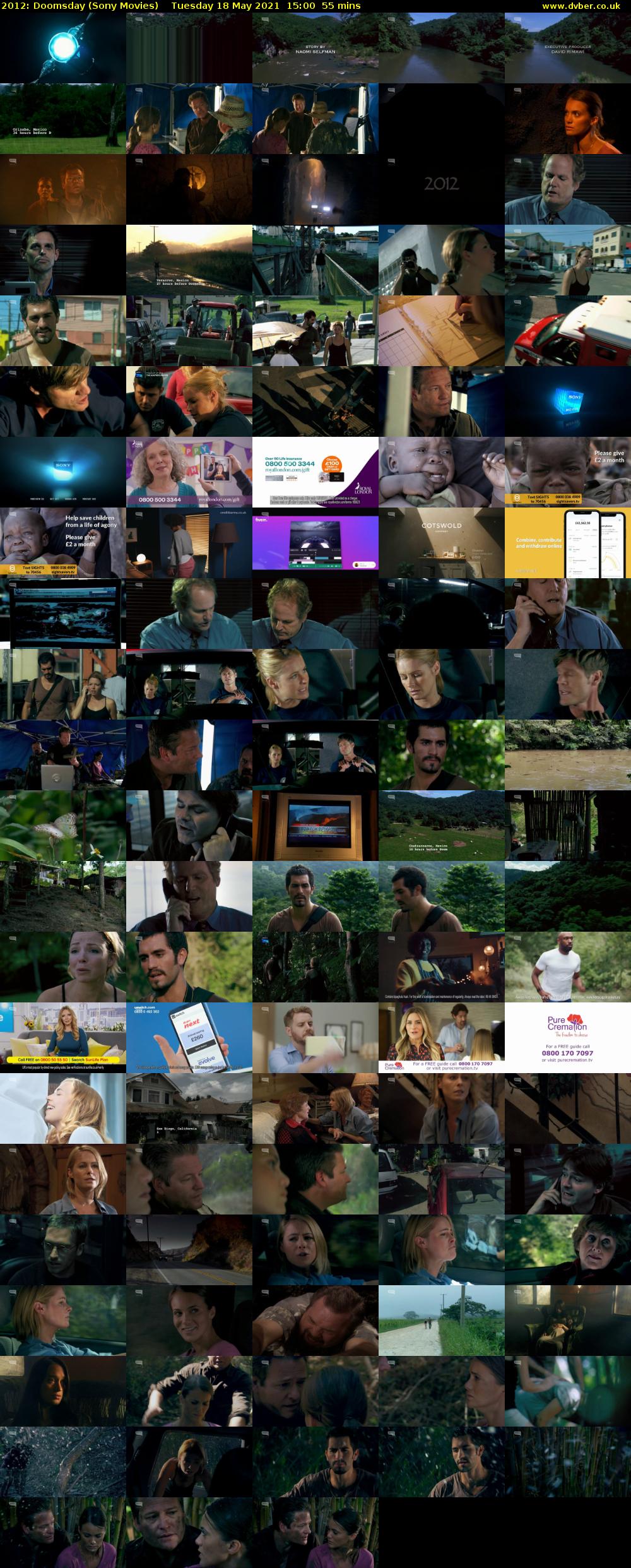 2012: Doomsday (Sony Movies) Tuesday 18 May 2021 15:00 - 15:55