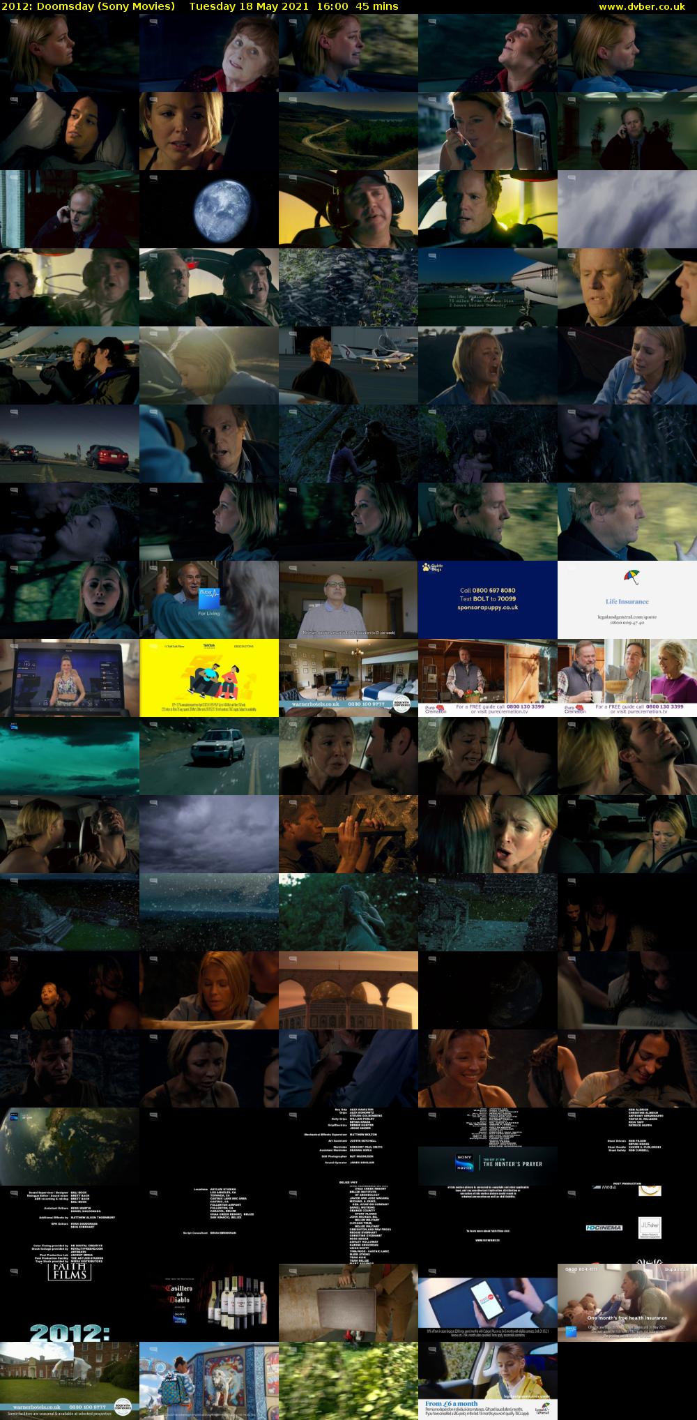 2012: Doomsday (Sony Movies) Tuesday 18 May 2021 16:00 - 16:45