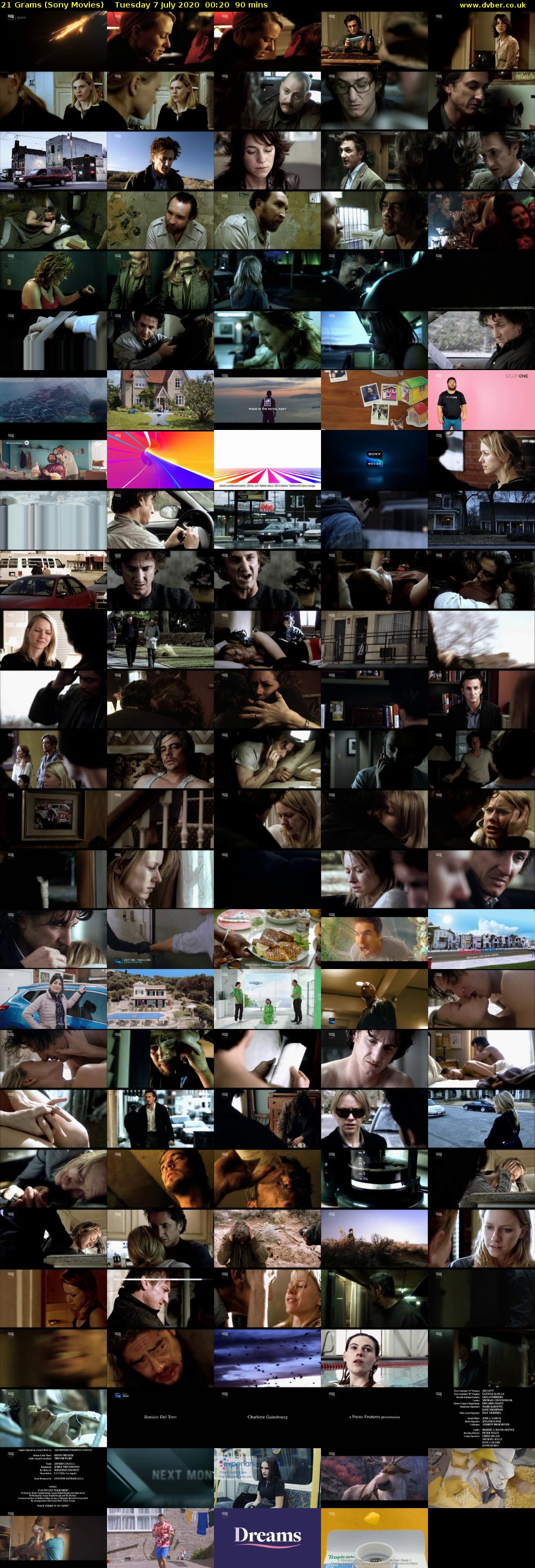 21 Grams (Sony Movies) Tuesday 7 July 2020 00:20 - 01:50