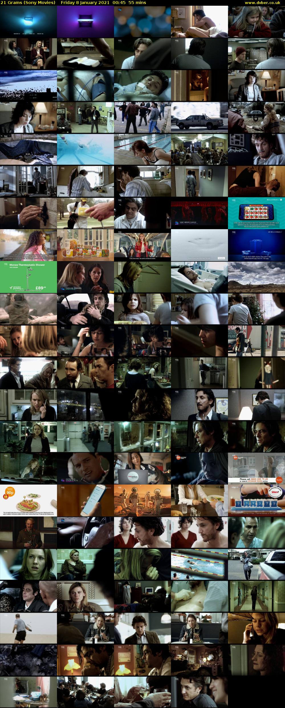 21 Grams (Sony Movies) Friday 8 January 2021 00:45 - 01:40