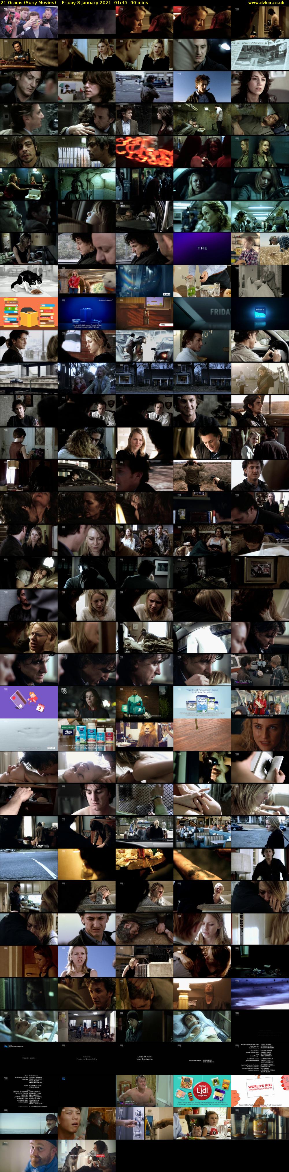 21 Grams (Sony Movies) Friday 8 January 2021 01:45 - 03:15