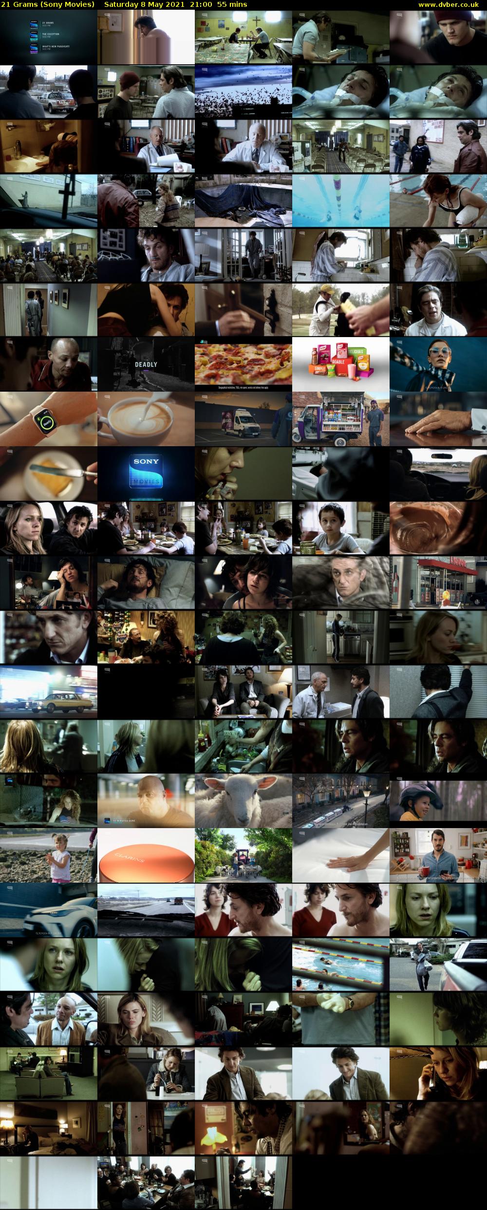 21 Grams (Sony Movies) Saturday 8 May 2021 21:00 - 21:55