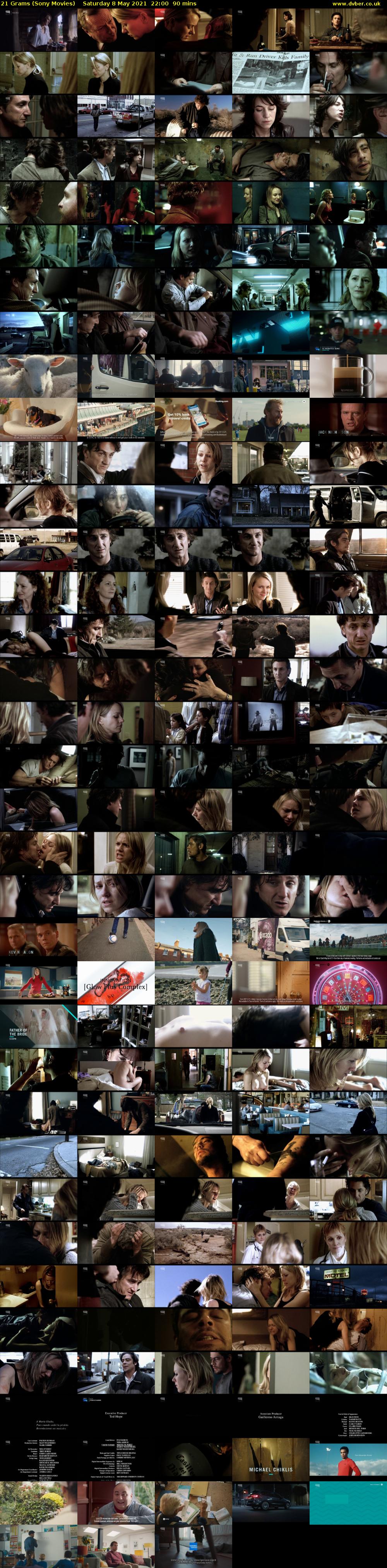 21 Grams (Sony Movies) Saturday 8 May 2021 22:00 - 23:30