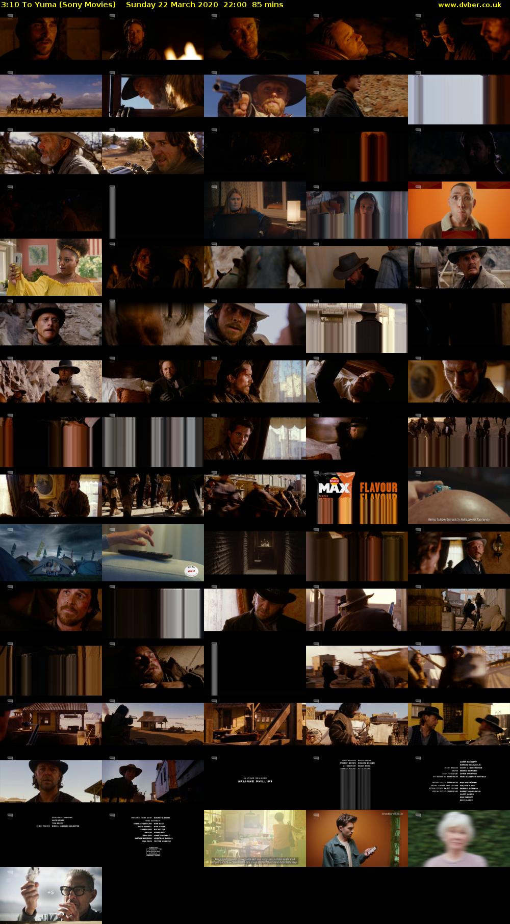 3:10 To Yuma (Sony Movies) Sunday 22 March 2020 22:00 - 23:25