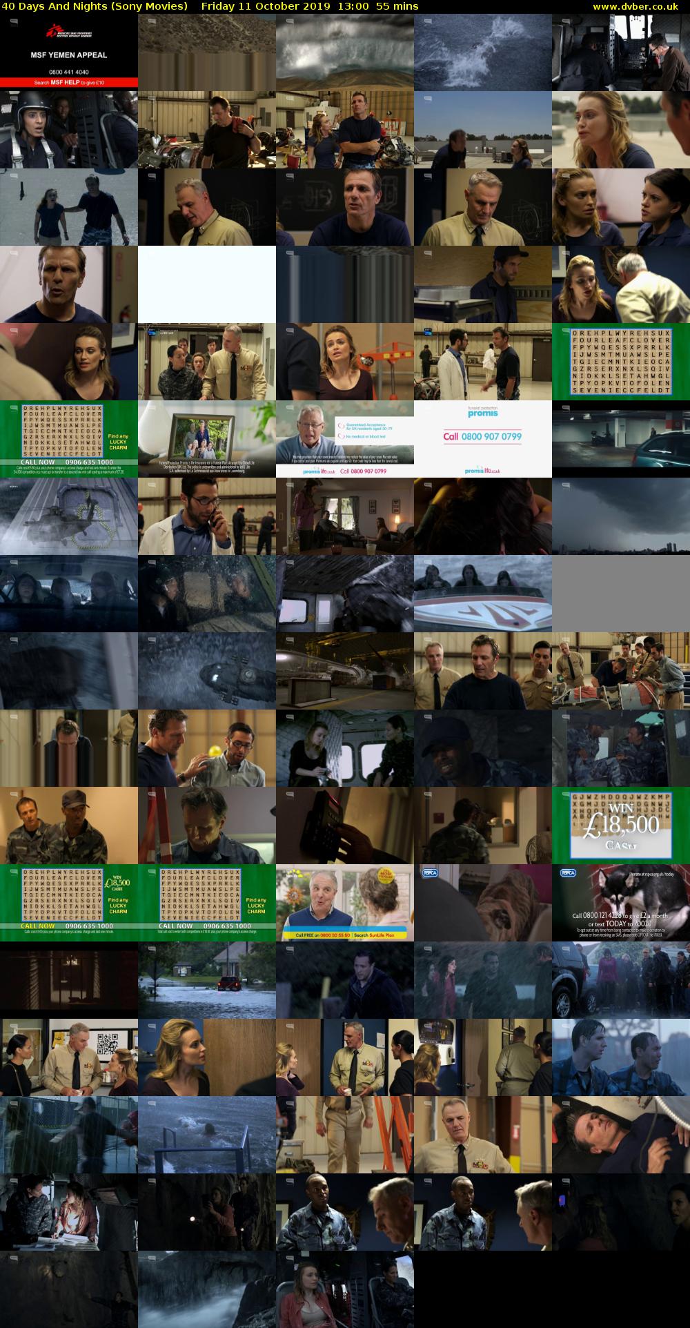 40 Days And Nights (Sony Movies) Friday 11 October 2019 13:00 - 13:55