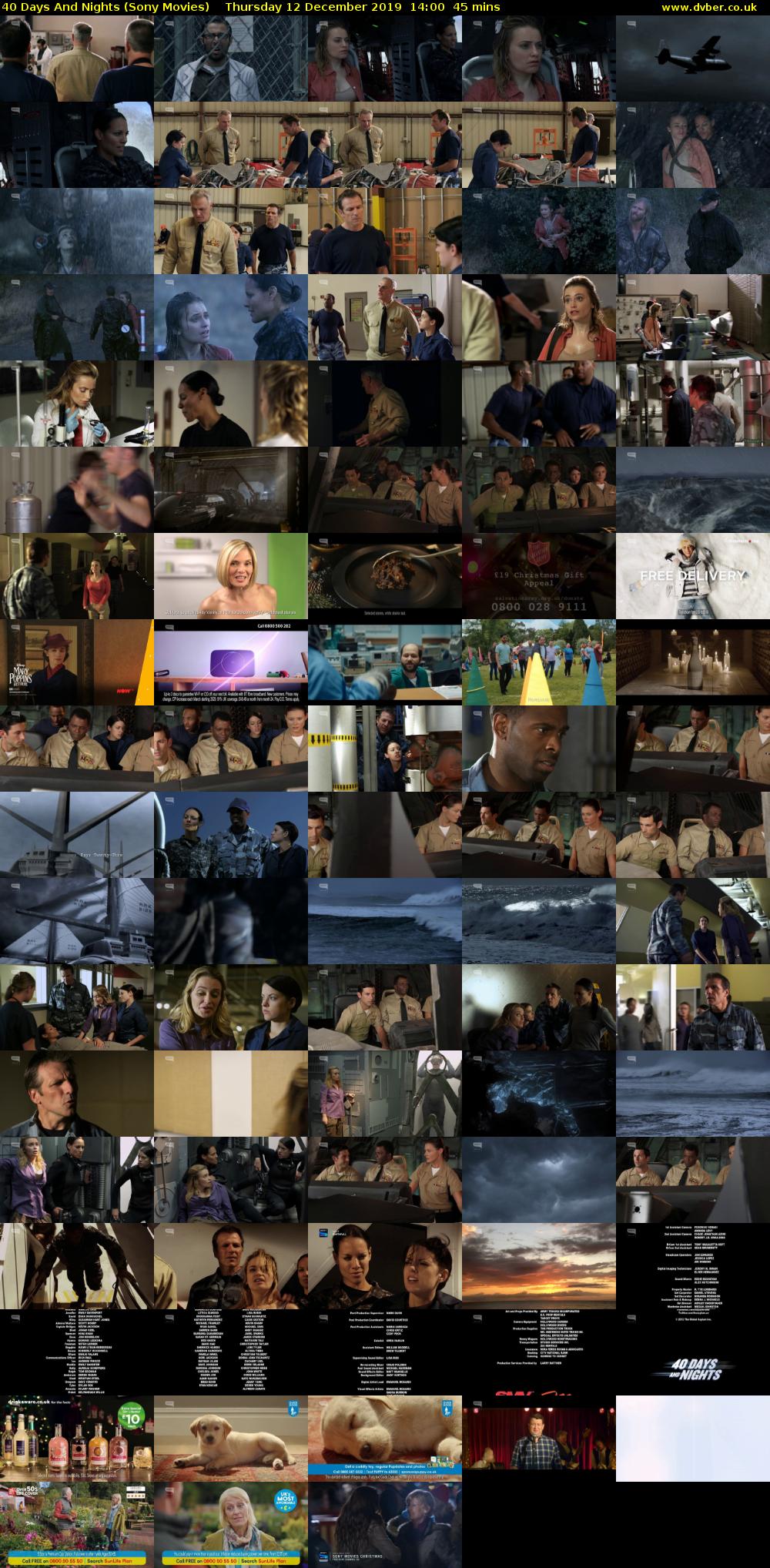 40 Days And Nights (Sony Movies) Thursday 12 December 2019 14:00 - 14:45