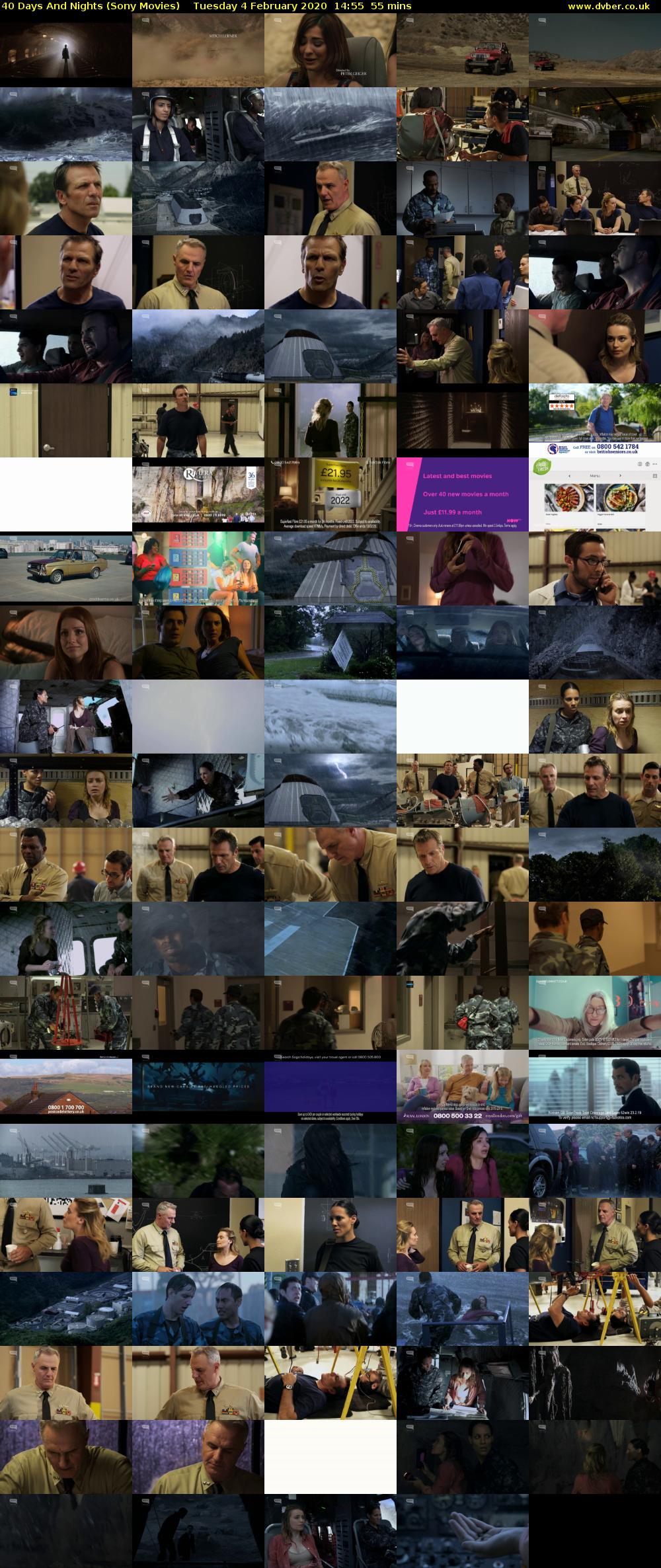 40 Days And Nights (Sony Movies) Tuesday 4 February 2020 14:55 - 15:50
