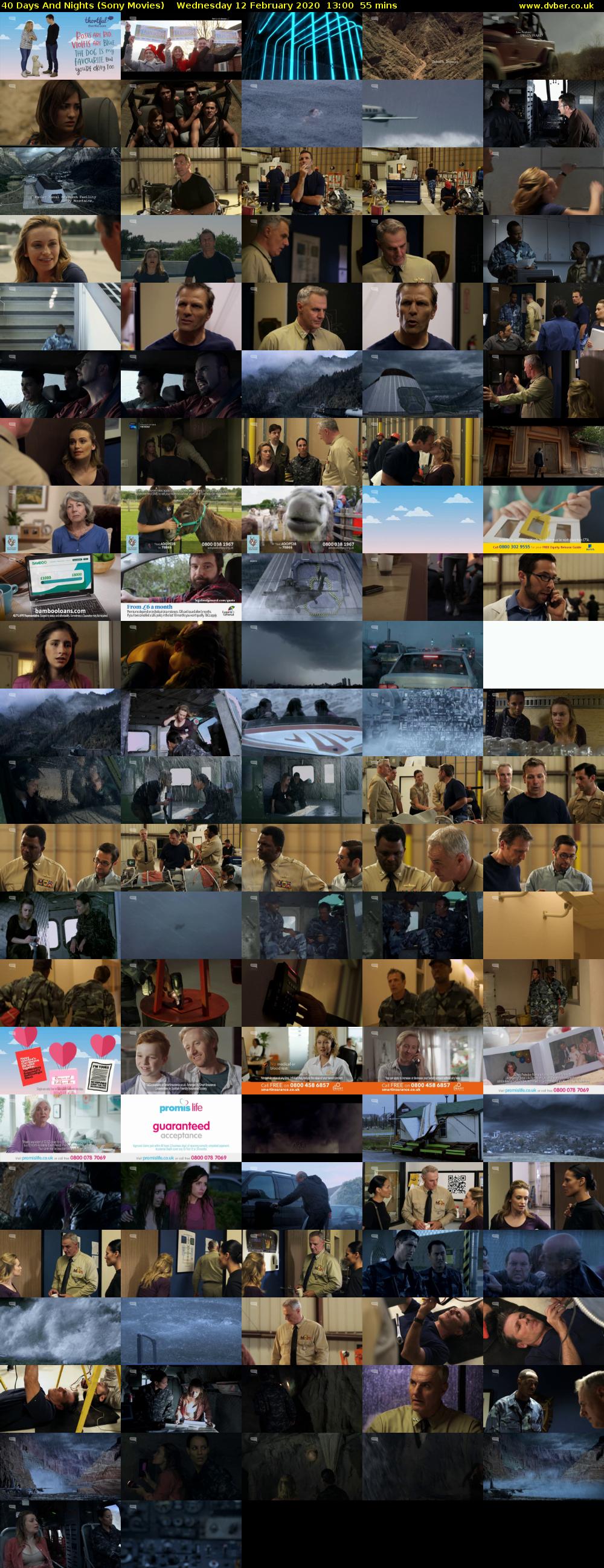 40 Days And Nights (Sony Movies) Wednesday 12 February 2020 13:00 - 13:55