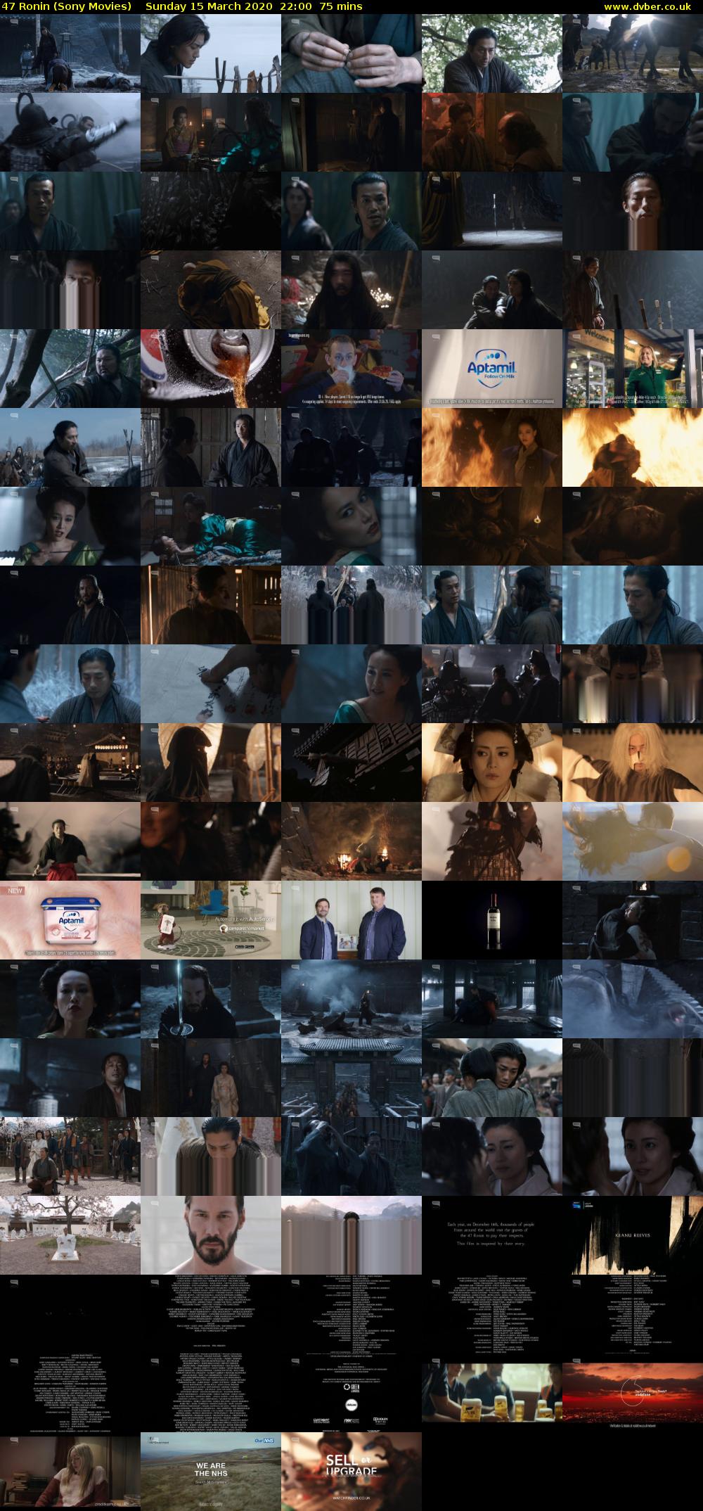 47 Ronin (Sony Movies) Sunday 15 March 2020 22:00 - 23:15