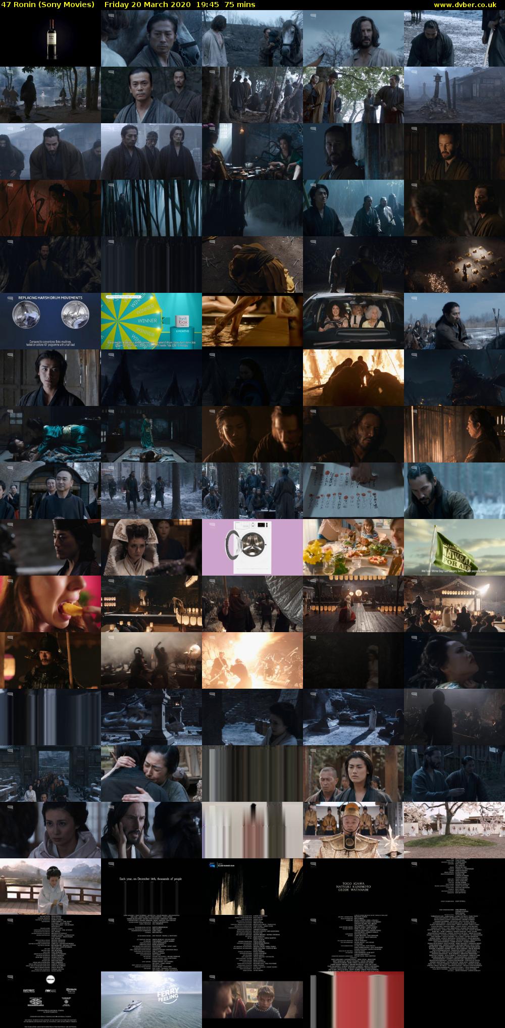 47 Ronin (Sony Movies) Friday 20 March 2020 19:45 - 21:00