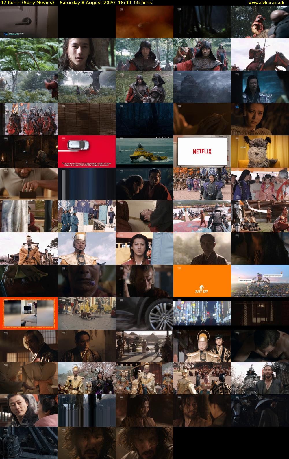47 Ronin (Sony Movies) Saturday 8 August 2020 18:40 - 19:35
