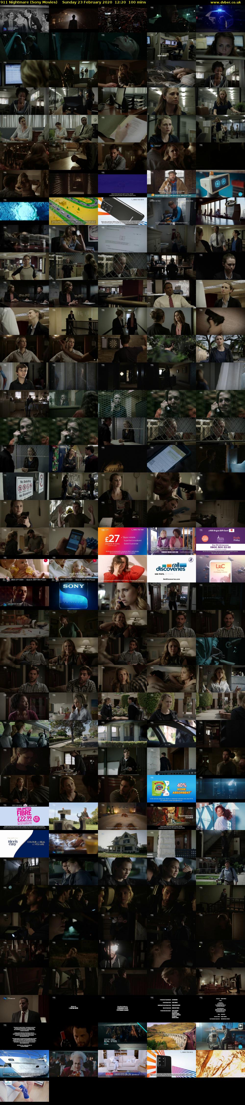 911 Nightmare (Sony Movies) Sunday 23 February 2020 12:20 - 14:00